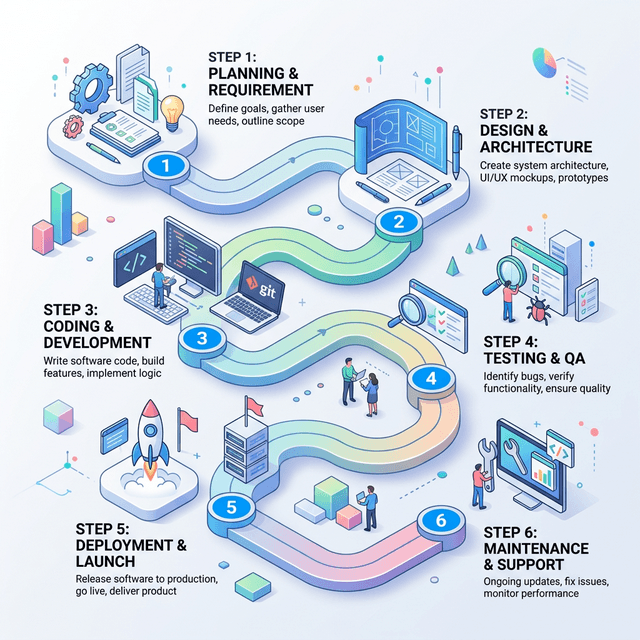 From Idea to Launch: A Step-by-Step Guide to the Software Development Lifecycle